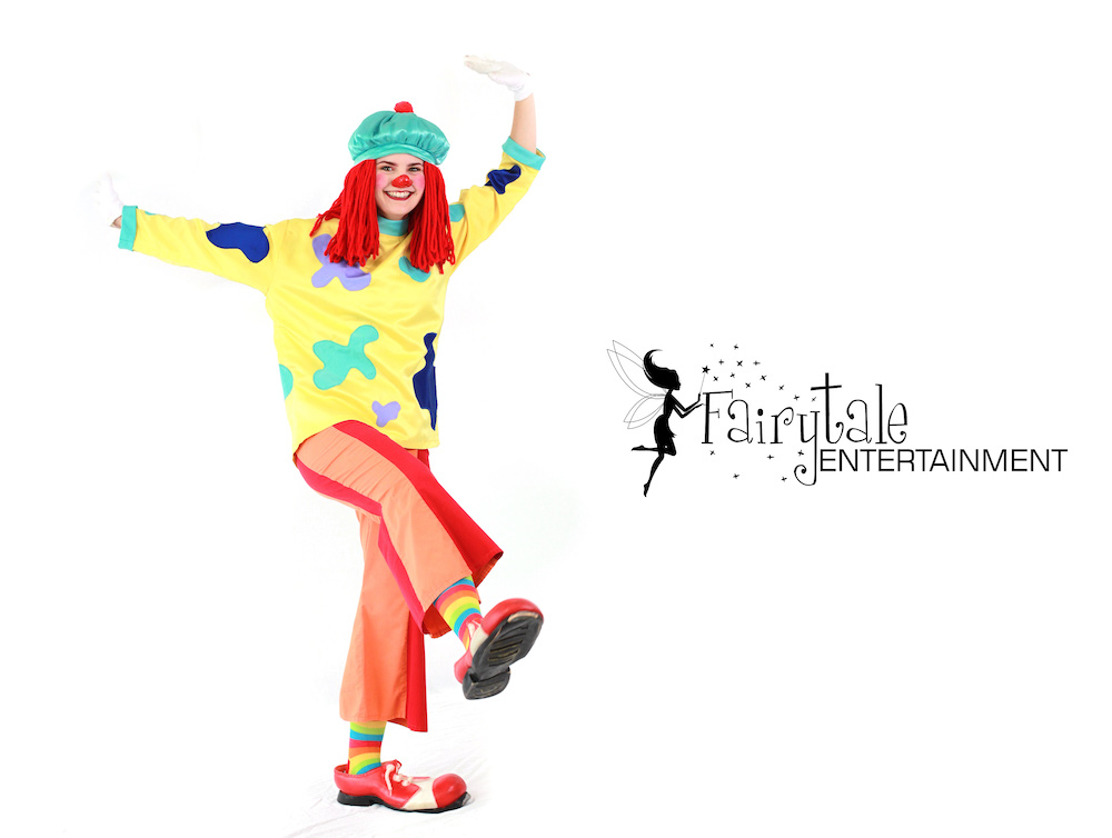 rent jojo the clown from Disney Playhouse, hire jojo circus clown for kids parties, rent a clown entertainer, hire a clown prices, rent a clown costume, clown for kids, clown for rent